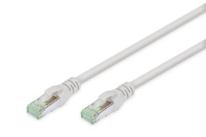 DIGITUS CAT 8.1 S-FTP patch cord Cu LSZH AWG 24/7 Lenght 1m Color Grey „DK-1844-010”