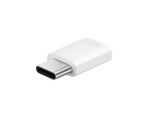 Adaptor USB smartphone Samsung, USB Type-C (T) la Micro-USB (M), alb, „EE-GN930BWEGWW” (include TV 0.06 lei)