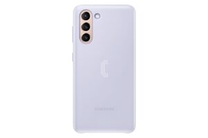 HUSA Smartphone Samsung, pt Galaxy S21, tip smart book cover, policarbonat | poliuretan, Smart LED View, mov, 