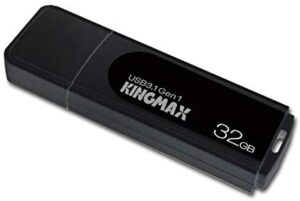 MEMORIE USB 3.2 Gen 1 KINGMAX 32 GB, cu capac, plastic, negru, „KM32GPB07B” (include TV 0.18lei)