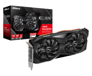 PLACA VIDEO ASROCK „AMD Radeon RX 6700 XT Challenger D”, 12 GB GDDR6 192 biti, PCI Express 4.0 x 16, HDMI DisplayPort x 3, sistem racire aer, „RX6700XT CLD 12GO”