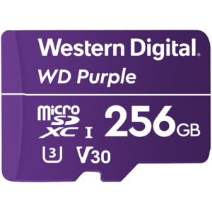 WD Purple 256GB Surveillance microSD XC Class – 10 UHS 1, „WDD256G1P0C” (include TV 0.03 lei)