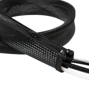 MANSON protectie cabluri LOGILINK, cu fermoar, diametru 20mm, 2m, negru, „KAB0047”