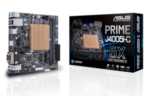 PLACA de BAZA Asus „PRIME J4005I-C”, skt CPU integrat, mini ITX, Intel, 2 x DDR4, max. 8 GB, 2 x SATA, 1 x M.2, 7.1, „PRIME J4005I-C”