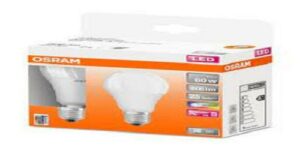 Set 2 BEC smart LED Osram, soclu E27, putere 9 W, forma clasic, lumina multicolora, alimentare 220 – 240 V, „000004058075430891” (include TV 1.2lei)