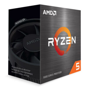 CPU AMD Ryzen 5 5500, skt AM4, AMD Ryzen 5, frecventa 3.6 GHz, turbo 4.2 GHz, 6 nuclee, putere 65 W, „100-100000457BOX”
