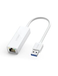 ADAPTOR RETEA Ugreen, „CR111” USB to RJ-45 Gigabit LAN Adapter, LED, alb „20255” (include TV 0.18lei) – 6957303822553