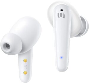 CASTI Ugreen, „WS111” HiTune T1 wireless intraauriculare – butoni, pt smartphone, microfon pe casca, conectare prin Bluetooth 5.0, alb, „80650”, (include TV 0.18lei) – 6957303886500