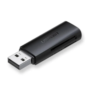 CARD READER extern Ugreen, „CM264” interfata USB 3.0, citeste/scrie: SD, microSD viteza pana la 480Mbps, suporta carduri maxim 512 GB, plastic, black „60722” (include TV 0.03 lei) – 6957303867226
