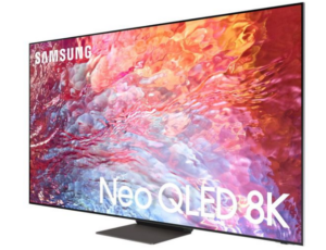 QLED TV Samsung, 190 cm/ 75 inch, Smart TV | Internet TV, ecran plat, rezolutie 4K UHD 3840 x 2160, boxe nespecificat, „QE75QN700B” (include TV 14lei)