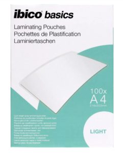 Folie IBICO Light pentru laminare la cald, A4, 75 mic., 100buc/set, „627308”