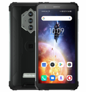 SMARTphone Blackview, „BV6600E” ecran 5.70 inch, dual sim, rez. camera 13 Mpix, memorie interna 32 GB, 4G, Android, acumulator 8580 mAh, negru, „BV6600E BLACK” (include TV 0.5lei)