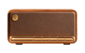 BOXE EDIFIER portabile bluetooth, RMS: 20W (10W + 10W), Bluetooth 5.0, AUX, microSD, USB, built-in Li-ion pana la 10h (2600mAh), retro design (vintage radio 1960s), MDF, brown, 