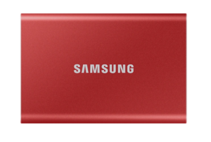 SSD. extern SAMSUNG T7, 2TB, USB 3.2 gen 2, R/W: 1050/1000 MB/s, rosu, „MU-PC2T0R/WW” (include TV 0.18lei)