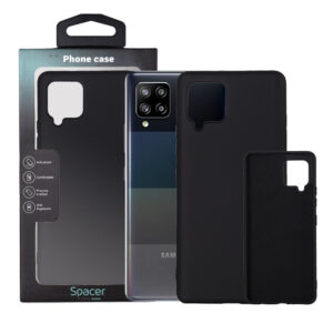 HUSA SMARTPHONE Spacer pentru Samsung Galaxy A42, grosime 2mm, material flexibil silicon + interior cu microfibra, negru 