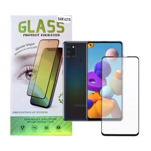 FOLIE STICLA Spacer pentru Samsung Galaxy A21S, grosime 0.3mm, acoperire totala ecran, strat special anti-ulei si anti-amprenta, Tempered Glass, sticla 9D, duritate 9H „SPPG-SM-GX-A21S-TG”
