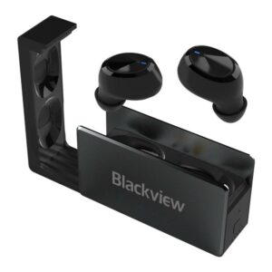 CASTI Blackview AIRBUDS 2, pt. smartphone, wireless, intraauriculare – butoni, microfon pe casca, conectare prin Bluetooth 5.0, negru, „AIRBUDS2 BLACK” (include TV 0.18lei)
