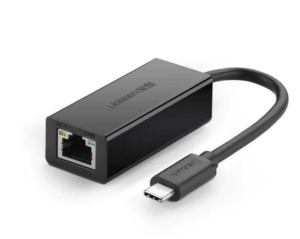 ADAPTOR RETEA Ugreen, „30287” extern, USB Type-C (T) la port 10/100 Mbps RJ-45, negru „30287” (include TV 0.18lei) – 6957303832873