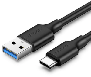 CABLU alimentare si date Ugreen, „US184”, Fast Charging Data Cable pt. smartphone, USB 3.0 la USB Type-C 5V/3A, 1m, negru „20882” (include TV 0.06 lei) – 6957303828821