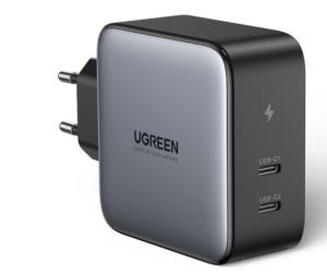 INCARCATOR retea Ugreen, „CD272” PD 3.0 100W, 2 x USB Type-C 5V/3A, negru „50327”