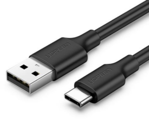 CABLU alimentare si date Ugreen, „US287”, Fast Charging Data Cable pt. smartphone, USB 2.0 la USB Type-C 5V/2A, 0.5m, negru „60115” (include TV 0.06 lei) – 6957303861156