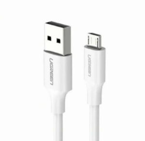 CABLU alimentare si date Ugreen, „US389”, Fast Charging Data Cable pt. smartphone, USB 2.0 (T) la Micro-USB (T) 5V/2.4A, 0.5m, alb „60140” (include TV 0.06 lei) – 6957303861408