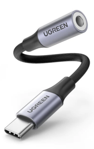 CABLU audio Ugreen, „AV161”, USB Type-C (T) la 3.5 mm jack (M), lungime 15cm, gri „80154” (include TV 0.06 lei) – 6957303881543