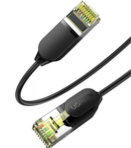 PATCH CORD FTP Ugreen Cat7, „NW149” fire din cupru, viteza maxima 10 Gbps, round fine cable, 3m, negru „80418” (include TV 0.06 lei) – 6957303884186