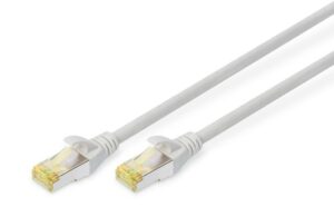 DIGITUS patchcable CAT6A 2.0m grey LSOH 4×2 AWG 26/7 twisted pair 2xRJ45 grey, „DK-1644-A-020”