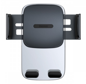SUPORT AUTO Baseus Easy Control pt. SmartPhone, fixare grila ventilatie rotunda, ofera posibilitatea reglarii unghiului de vizionare pe verticala si orizontala (360 de grade), negru „SUYK000201” – 6932172602529
