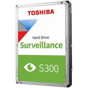 HDD Video Surveillance TOSHIBA 1TB S300 CMR (3.5, 64MB, 5700RPM, SATA 6Gbps, TBW: 180), „HDWV110UZSVA”