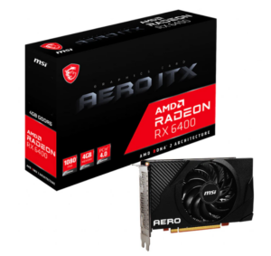 MSI Radeon RX 6400 AERO ITX 4GB GDDR6 1xDP 1.4 1xHDMI 2.1, „RADEON RX 6400 AERO ITX 4G”