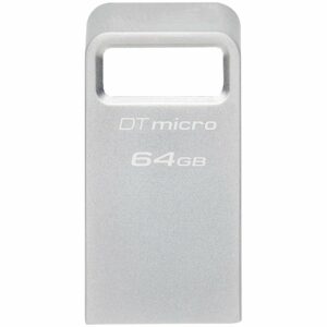 Kingston 64GB DataTraveler Micro 200MB/s Metal USB 3.2 Gen 1 EAN: 740617328066, „DTMC3G2/64GB”(include TV 0.03 lei)