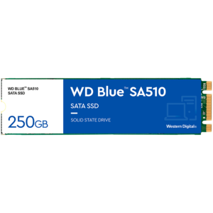 WD Blue SA510 SSD 250GB M.2 2280 SATA III 6Gb/s internal single-packed, „WDS250G3B0B”