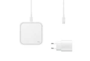 Wireless Charger Pad 15W Super Fast Wireless Charge; White 