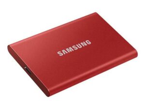 SAMSUNG Portable SSD T7 500GB extern USB 3.2 Gen 2 metallic red, „MU-PC500R/WW” (include TV 0.18lei)