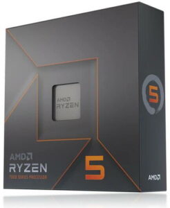 AMD CPU Desktop Ryzen 5 6C/12T 7600X (4.7/5.0GHz Boost,38MB,105W,AM5) box, with Radeon Graphics, „100-100000593WOF”
