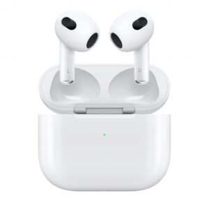 CASTI Apple Airpods gen3, pt. smartphone, cu Case incarcare Lightning, wireless, intraauriculare – butoni, microfon pe casca, conectare prin Bluetooth 5.0, alb, „mpny3zm/a” (include TV 0.18lei)