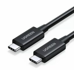 CABLU alimentare si date Ugreen, „US507”, USB4 / Thunderbold Fast Charging Data Cable pt. smartphone, USB Type-C la USB Type-C 100W / 5A, 0.8m, negru „30691” (include TV 0.06 lei) – 6957303836918