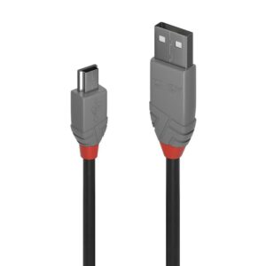Cablu Lindy 0,5m USB 2.0 Type A-Mini USB, „LY-36721” (include TV 0.06 lei)