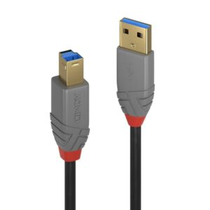 Cablu Lindy 5m USB 3.0 Typ A to B, Anthr, „LY-36744” (include TV 0.18lei)