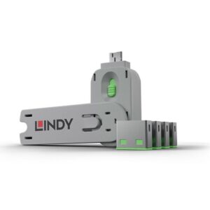 Lindy 4xUSB Type A Port Blocker Key Gree, „LY-40451”