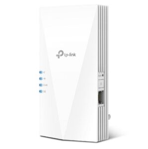 RANGE EXTENDER TP-LINK wireless 3000Mbps, 1 port Gigabit, 2 antene interne, 2.4 / 5Ghz dual band, Wi-Fi 6, „RE700X” (include TV 1.75lei)
